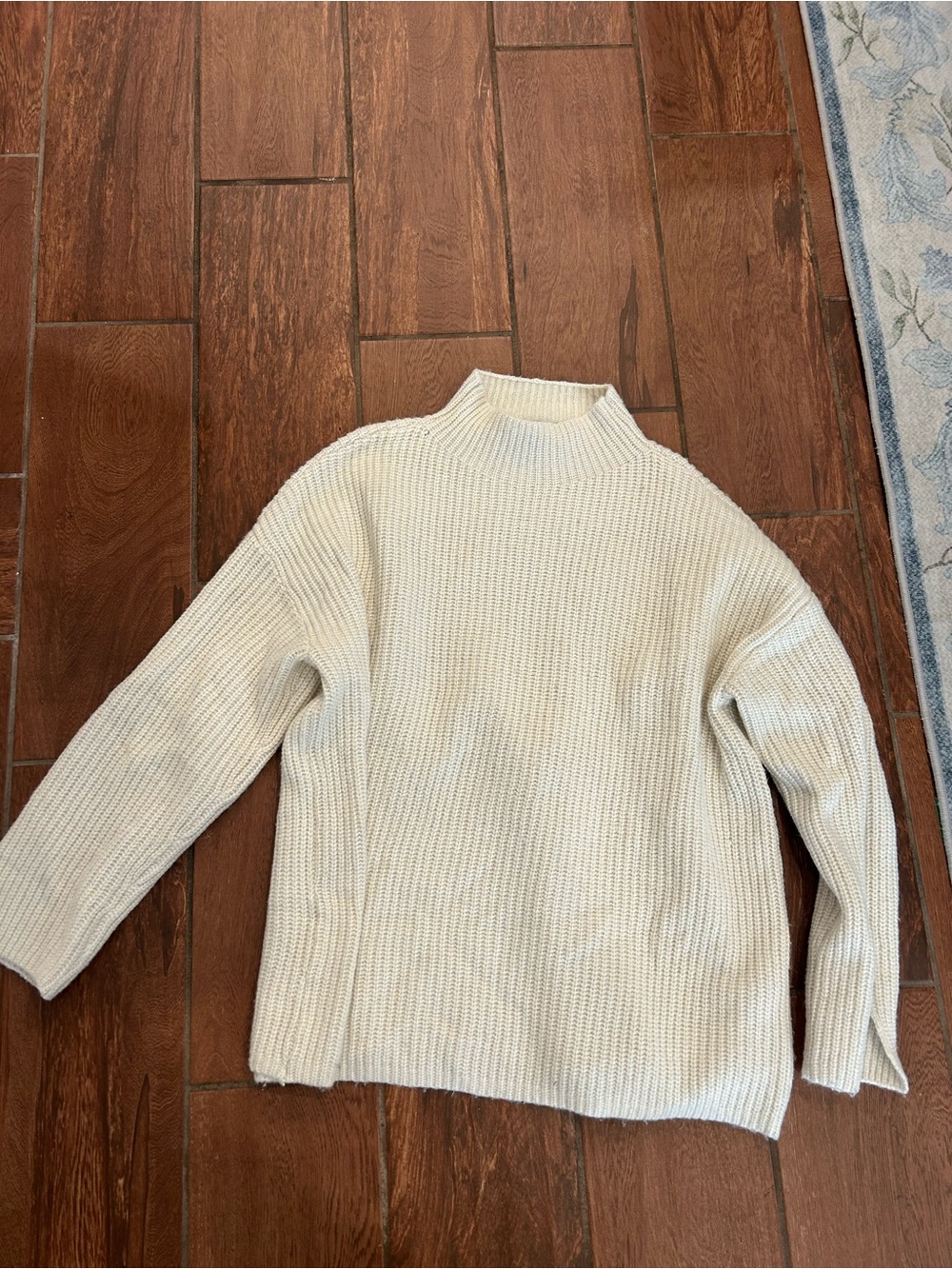 Loft size XL white off white fuzzy sweater